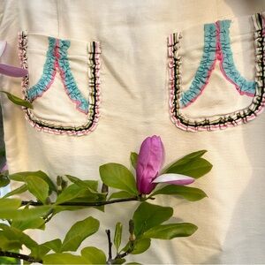 Vintage CYTHIA RAWLEY Silk Mini Skirt Preppy Light Academia Coquette Girl 90's‎